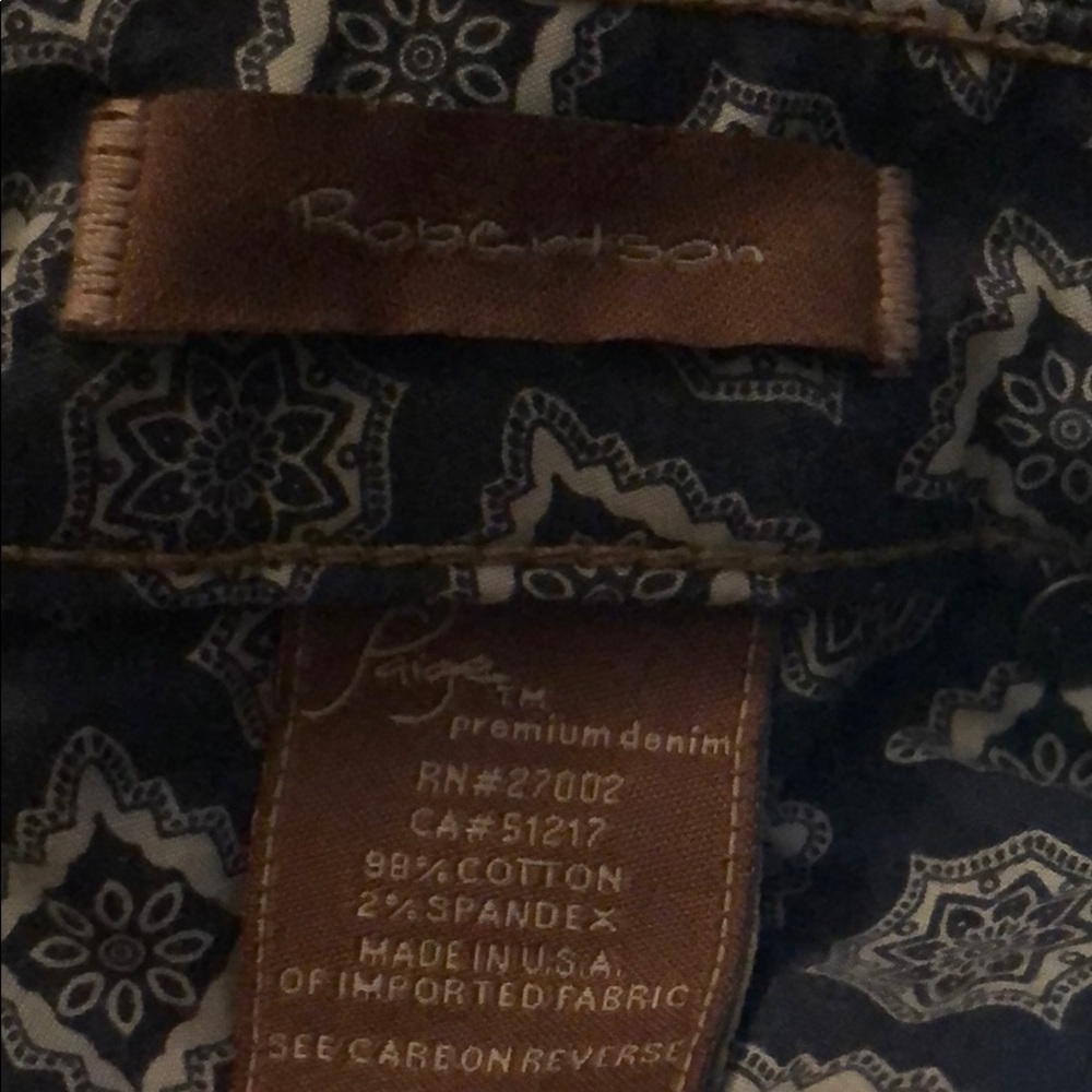 Paige Robertson Premium Denim Jeans Size 29 - Picture 6 of 6